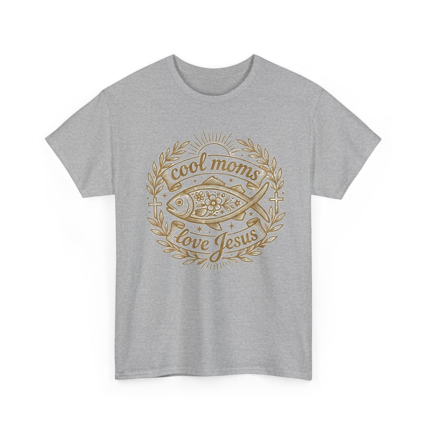 Cool Moms Love Jesus T-Shirt — Christian Mom Graphic Tee