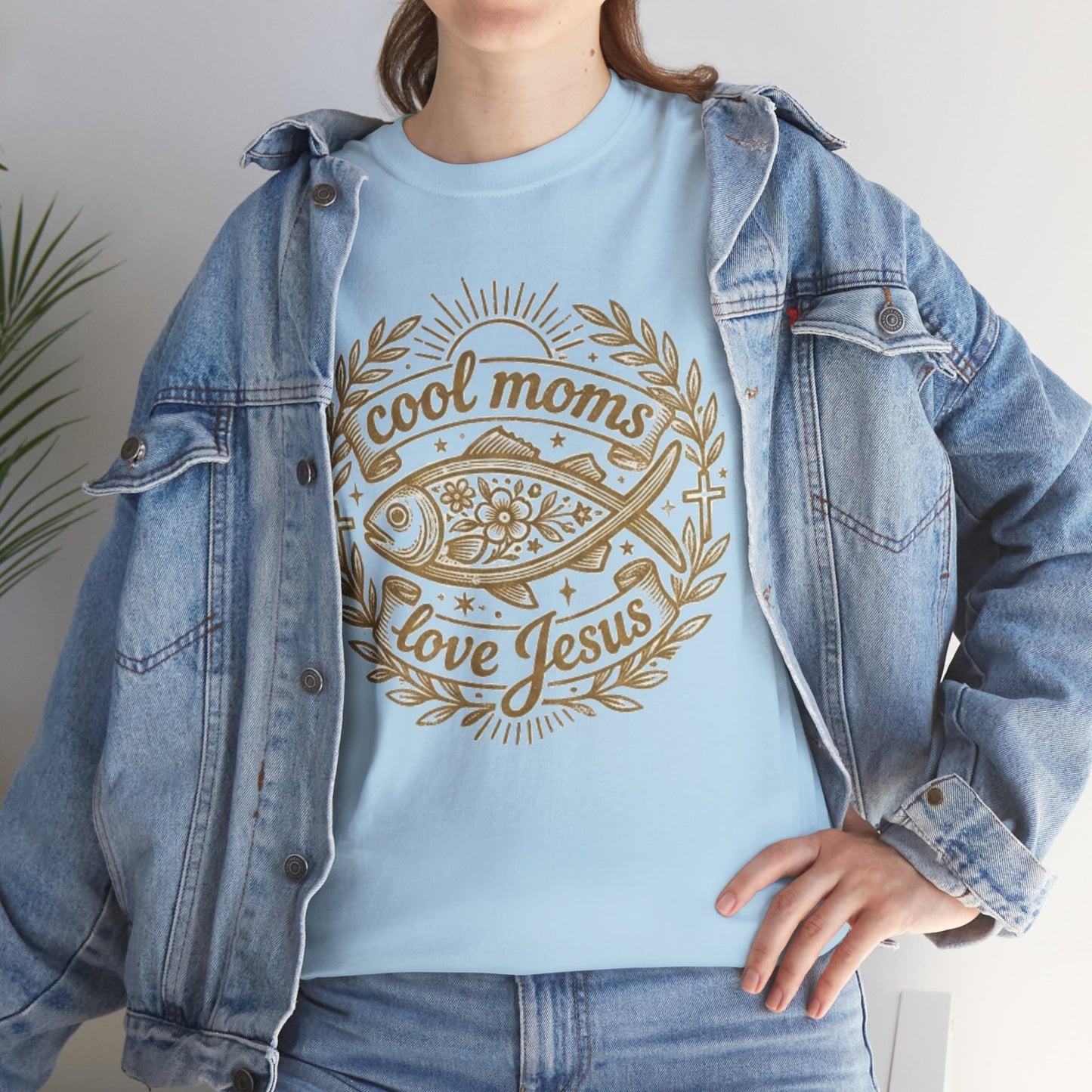 Cool Moms Love Jesus T-Shirt — Christian Mom Graphic Tee