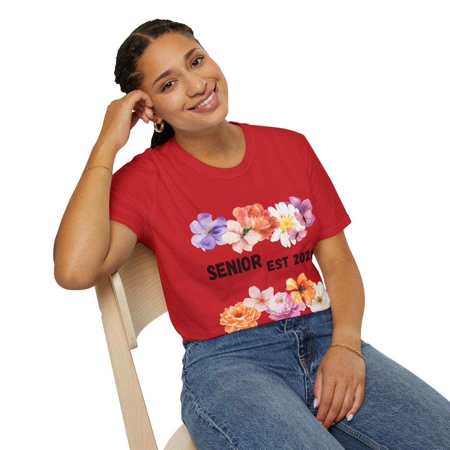 Senior Est. 2026 Floral T-Shirt