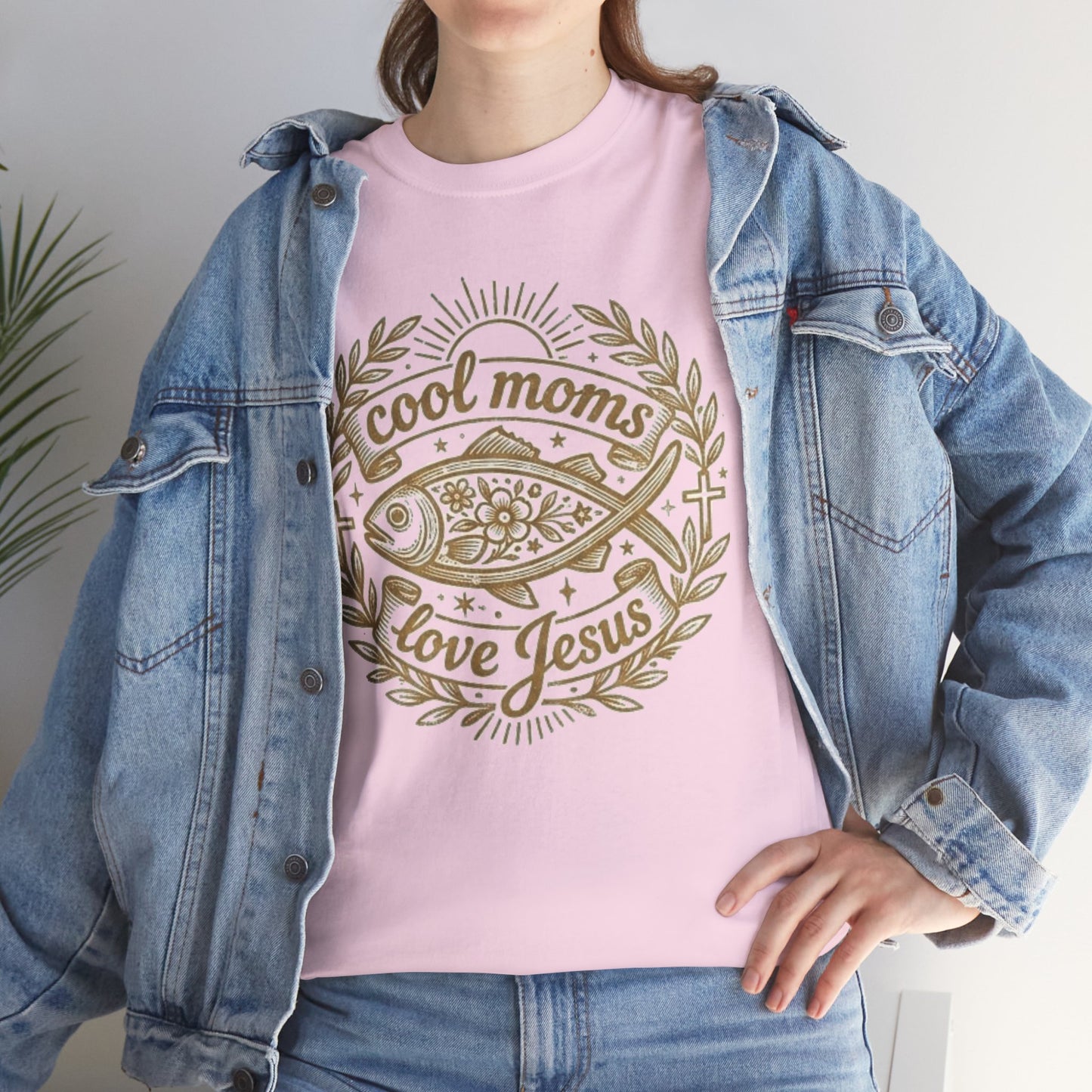 Cool Moms Love Jesus T-Shirt — Christian Mom Graphic Tee