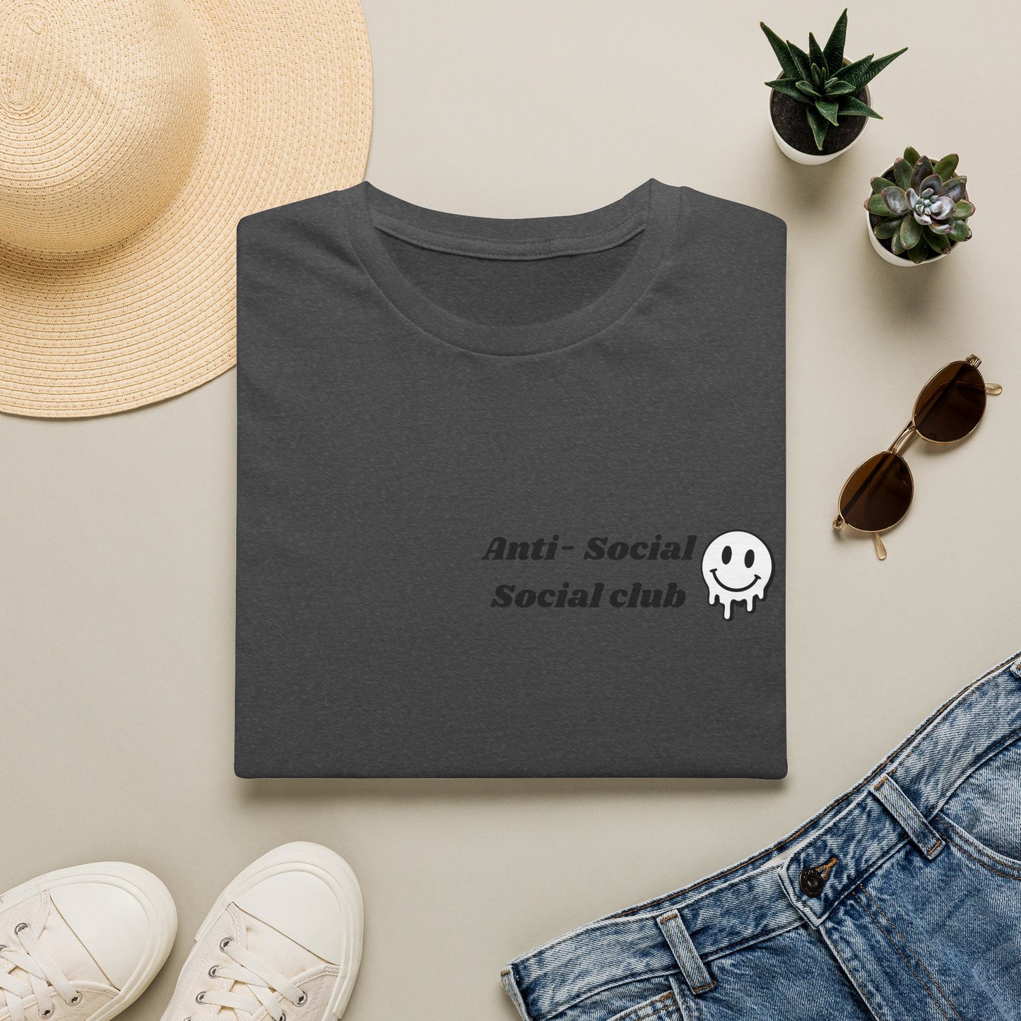 Anti-Social Social Club T‑Shirt — Minimal Drip Logo Tee