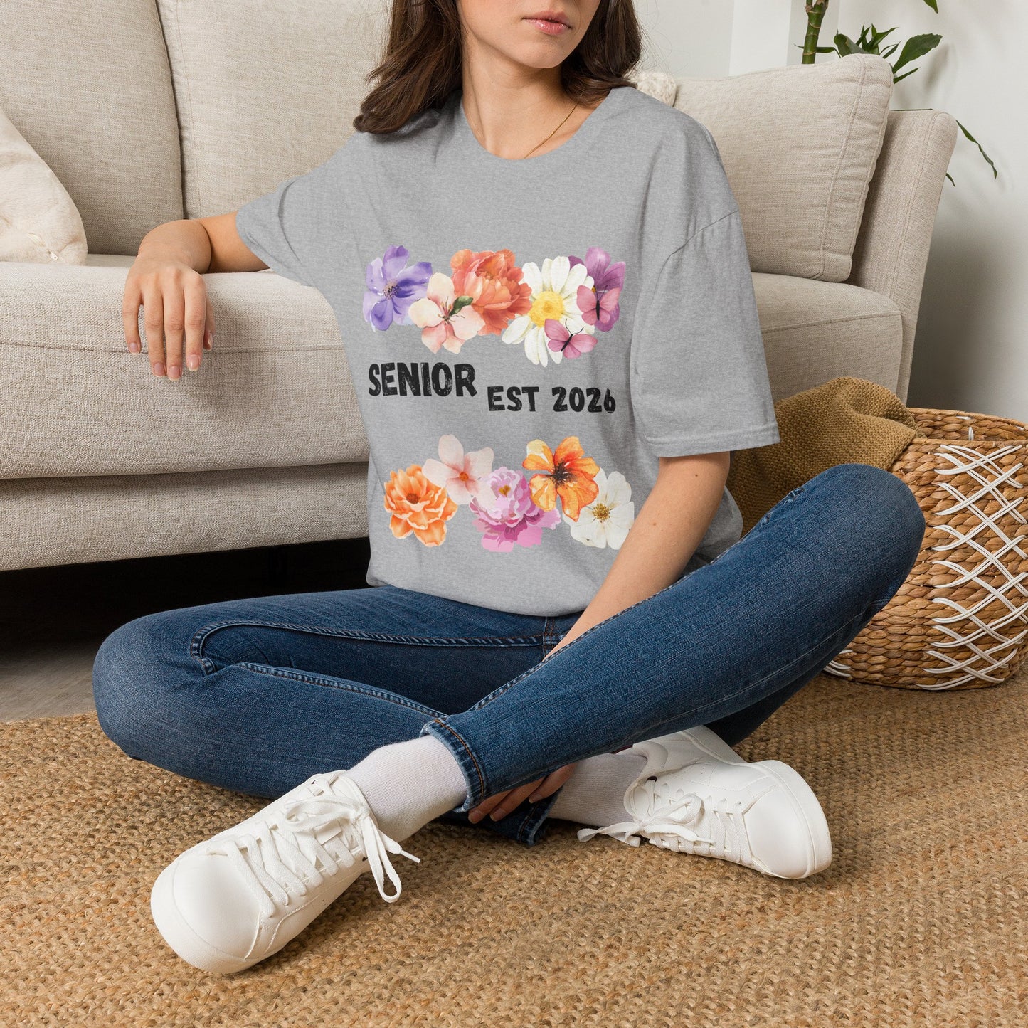 Senior Est. 2026 Floral T-Shirt