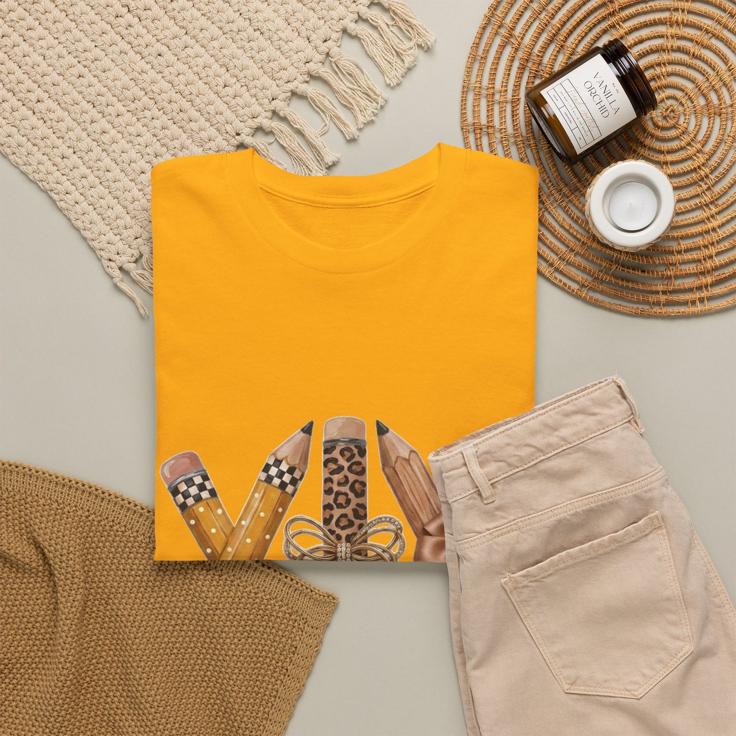 XXV Pencils Graphic Tee — Retro Pencil Art T-Shirt