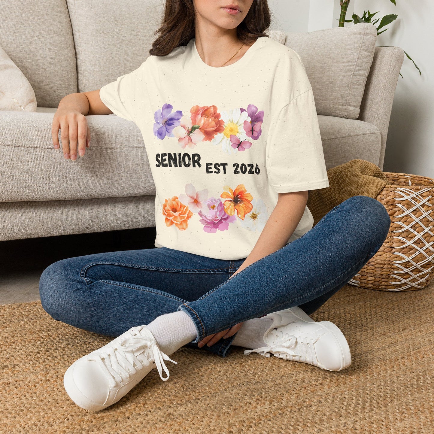 Senior Est. 2026 Floral T-Shirt