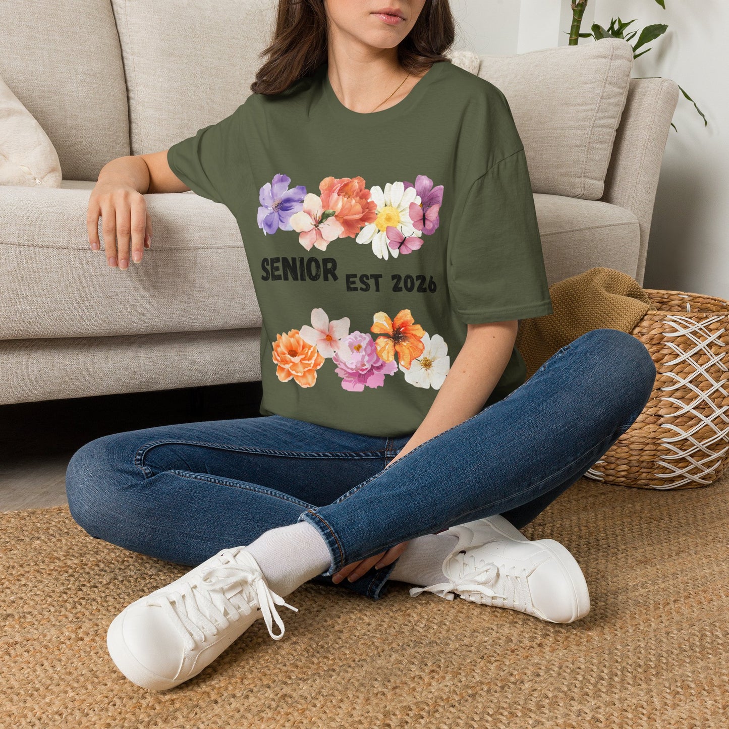 Senior Est. 2026 Floral T-Shirt