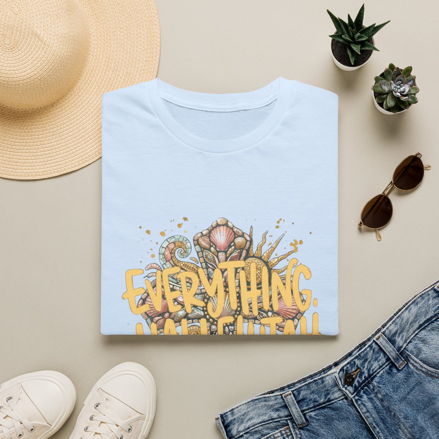 Everything Hallelujah T-Shirt — Floral Gospel Faith Tee