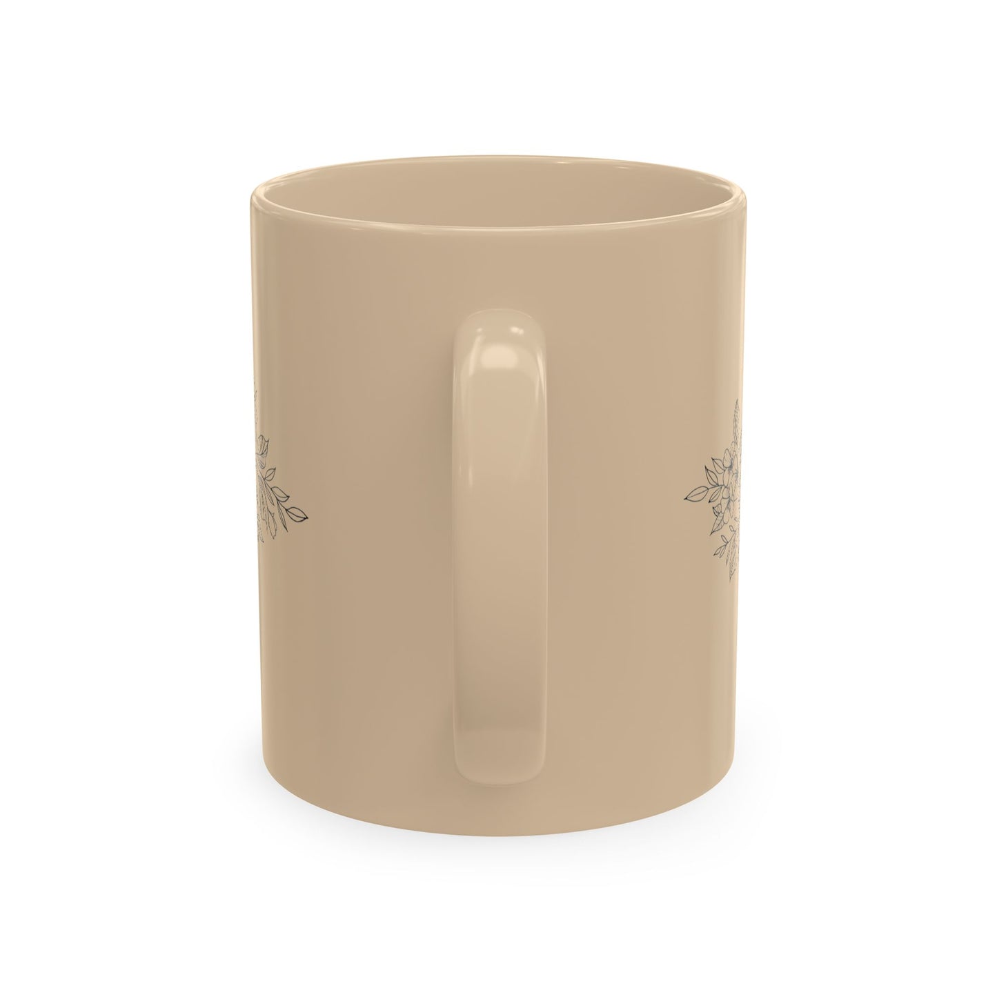 Gentle Parenting 'Drop Out' Ceramic Mug — Funny Skull Floral Coffee Cup