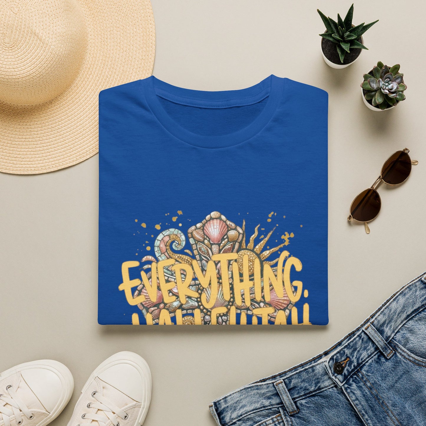 Everything Hallelujah T-Shirt — Floral Gospel Faith Tee