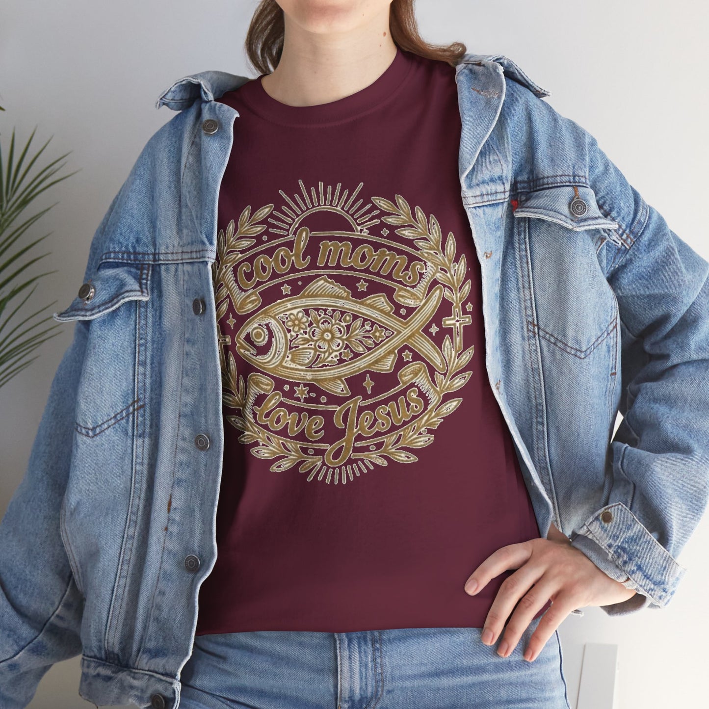 Cool Moms Love Jesus T-Shirt — Christian Mom Graphic Tee