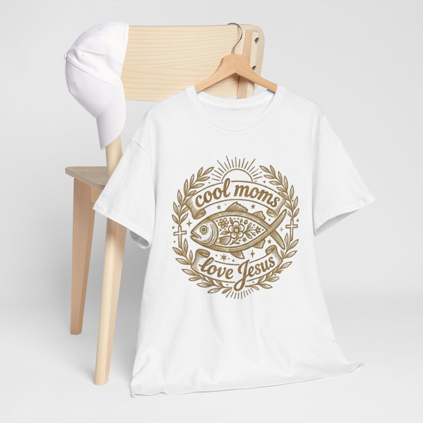 Cool Moms Love Jesus T-Shirt — Christian Mom Graphic Tee