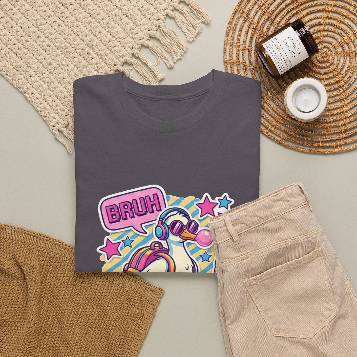 T-Shirt — Cute 'Bruh We Back' Cartoon Parrot Graphic Tee