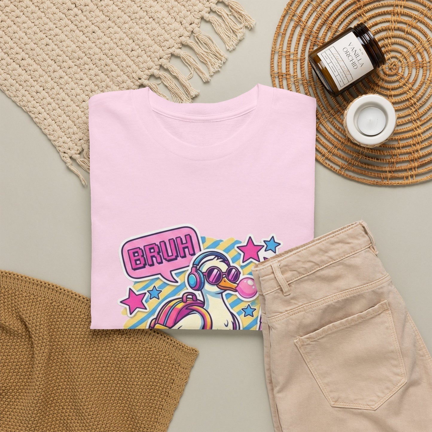 T-Shirt — Cute 'Bruh We Back' Cartoon Parrot Graphic Tee