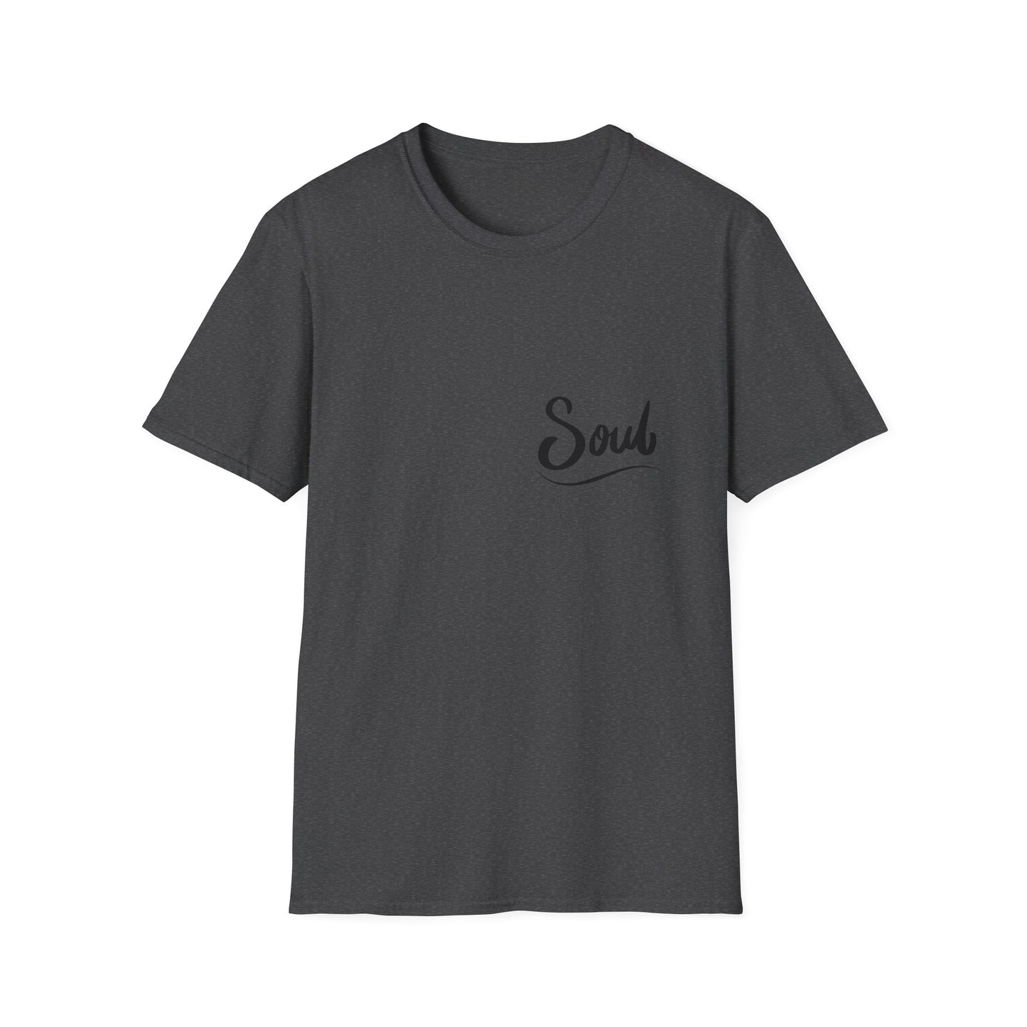 Soul Script T-Shirt — Minimal Inspirational Pocket Tee