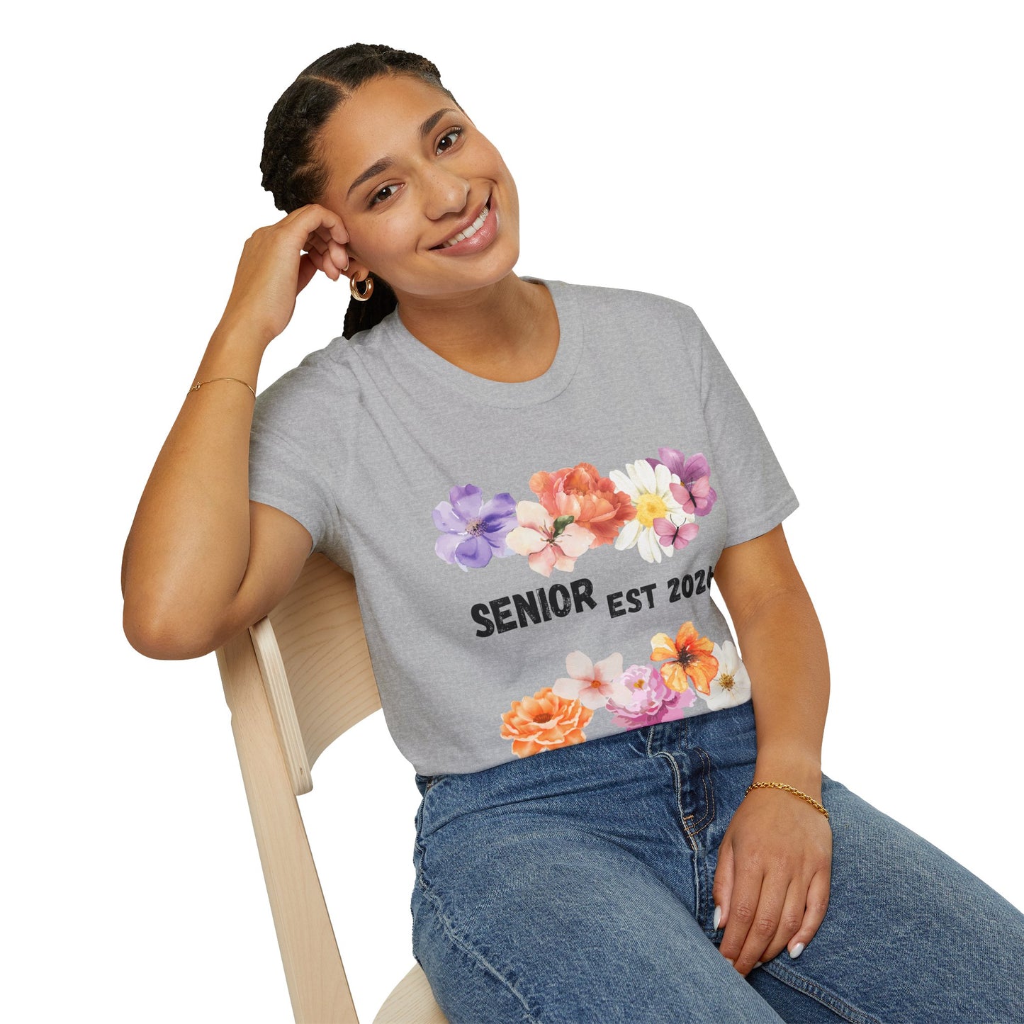 Senior Est. 2026 Floral T-Shirt
