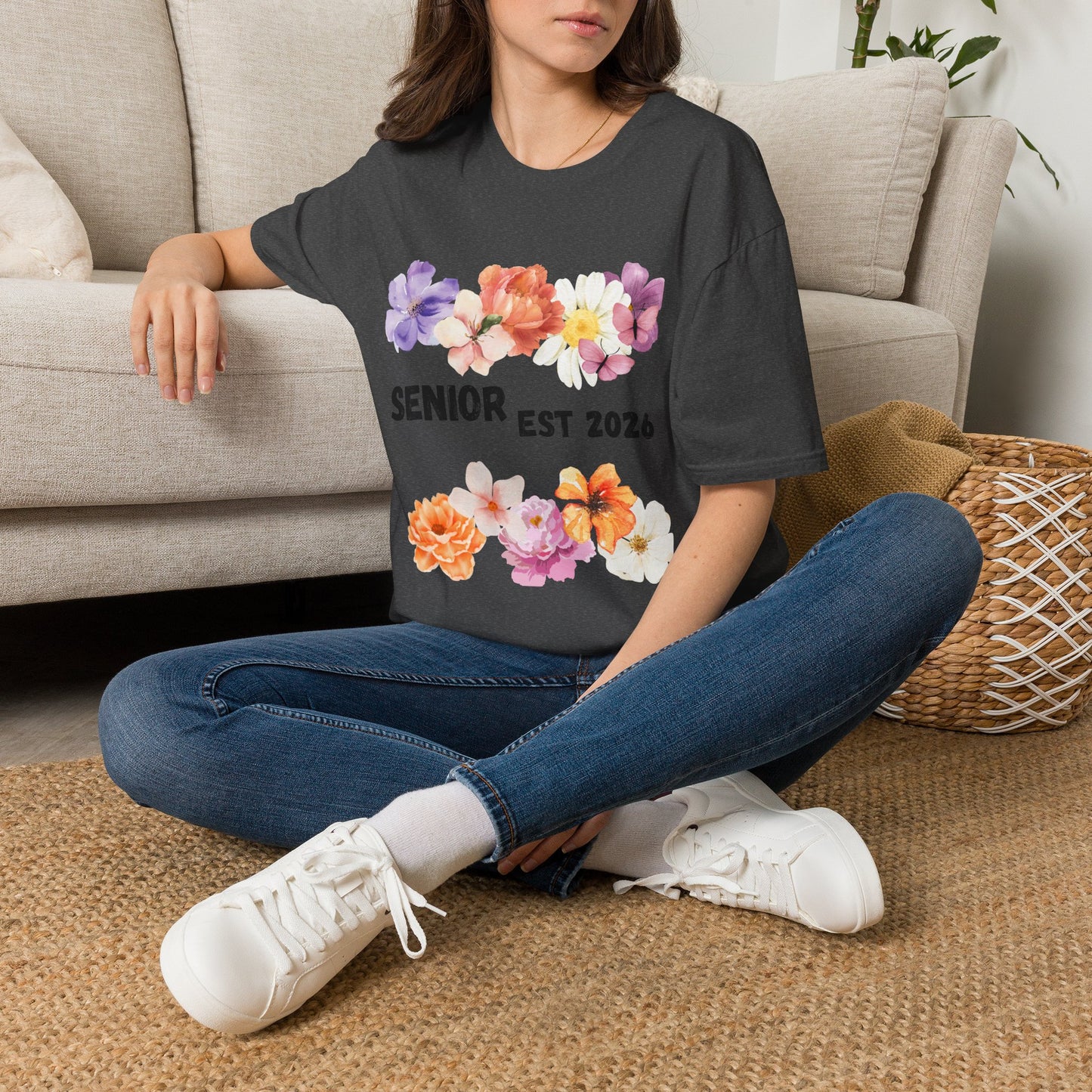 Senior Est. 2026 Floral T-Shirt