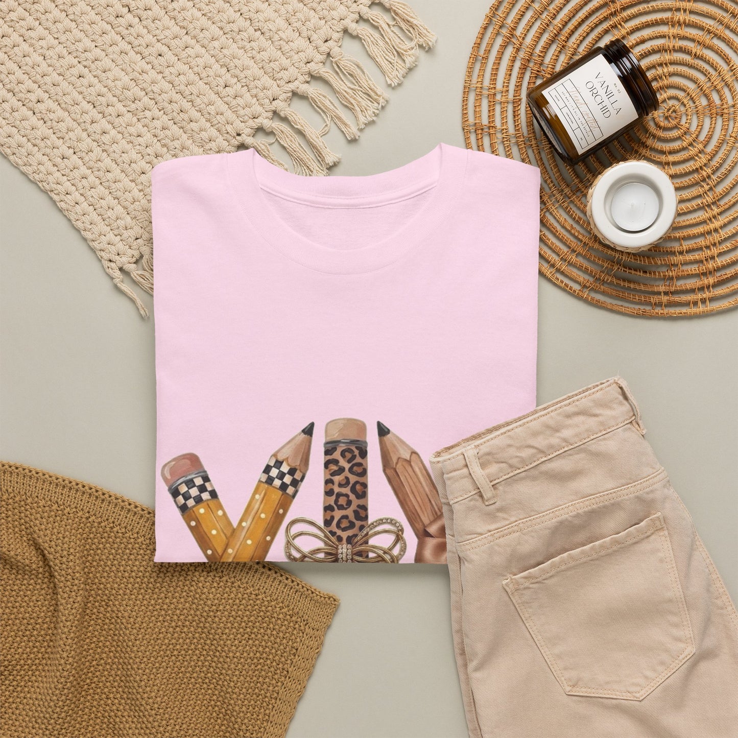 XXV Pencils Graphic Tee — Retro Pencil Art T-Shirt
