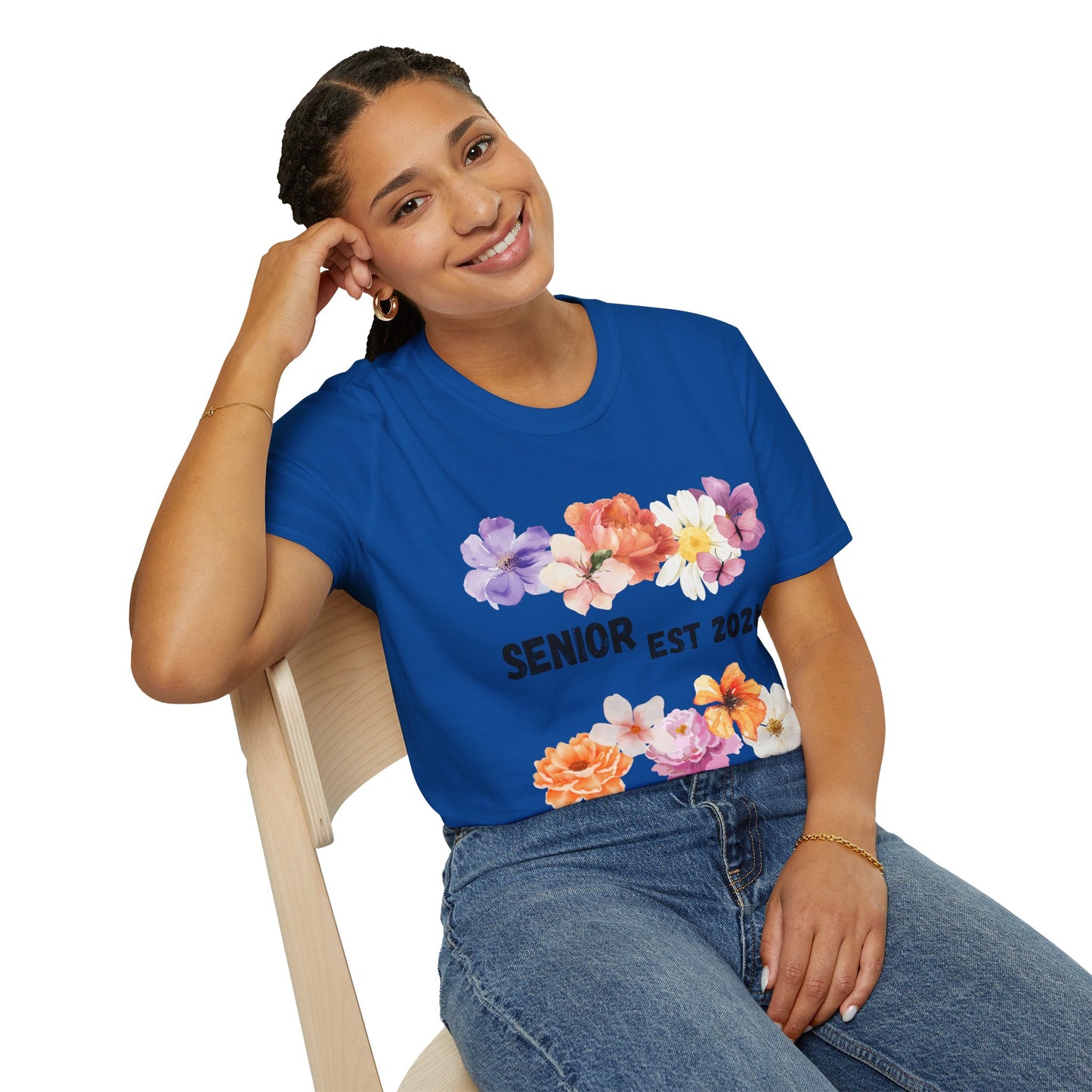 Senior Est. 2026 Floral T-Shirt
