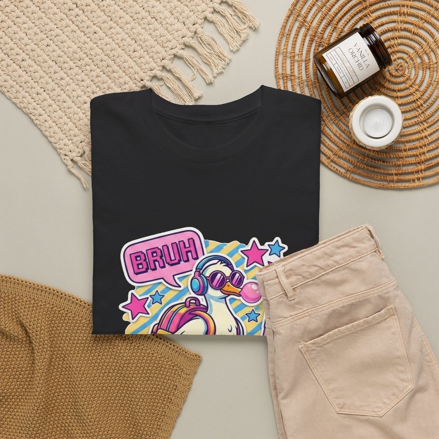 T-Shirt — Cute 'Bruh We Back' Cartoon Parrot Graphic Tee