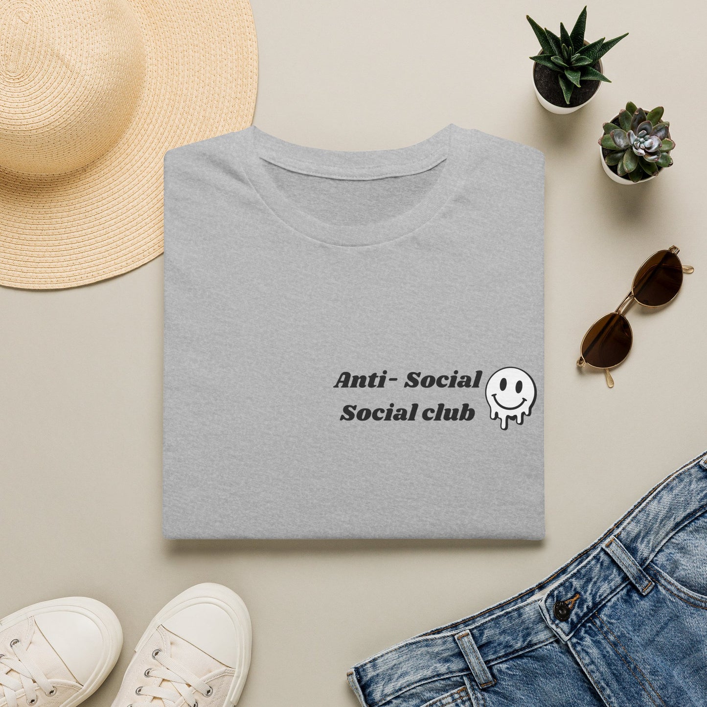 Anti-Social Social Club T‑Shirt — Minimal Drip Logo Tee