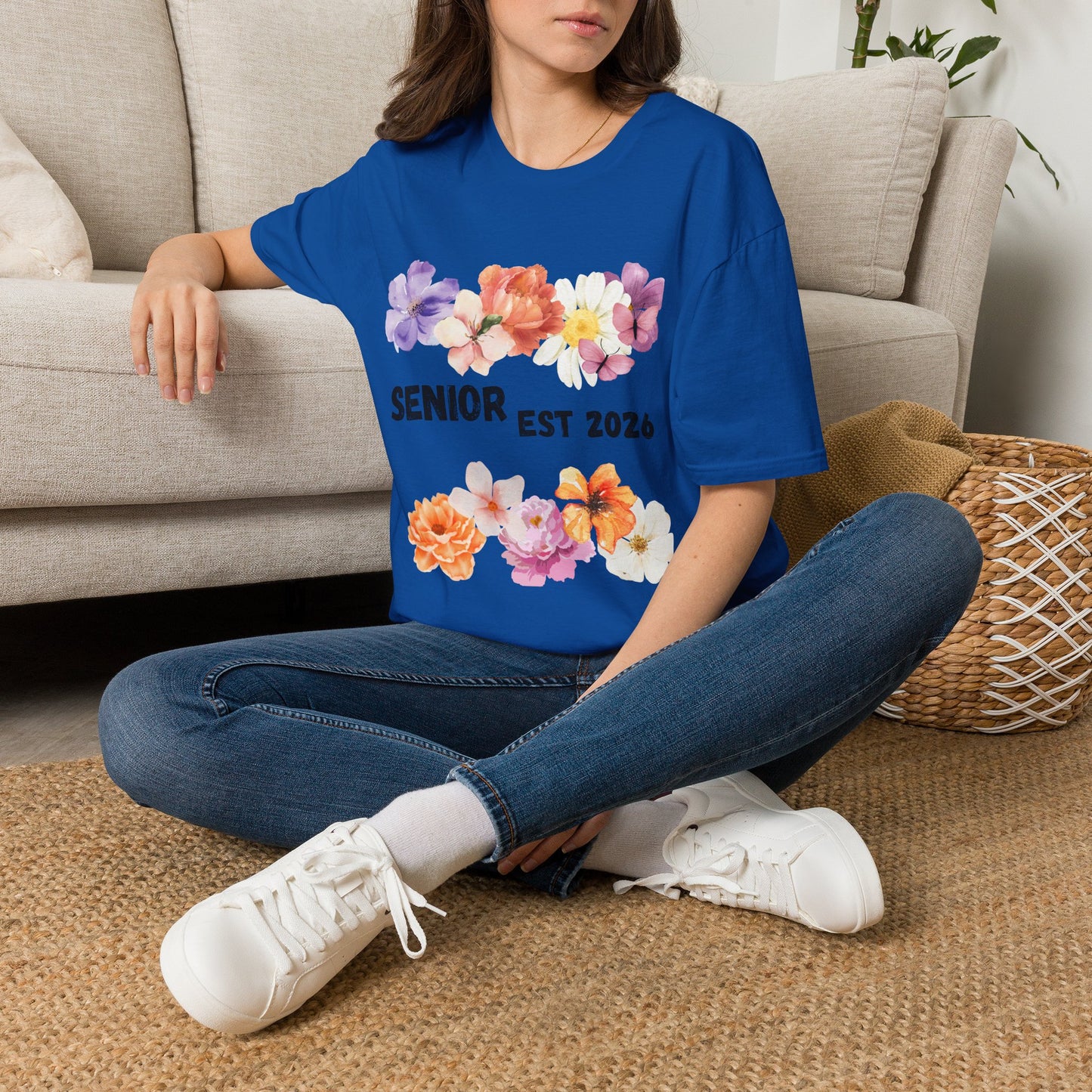 Senior Est. 2026 Floral T-Shirt