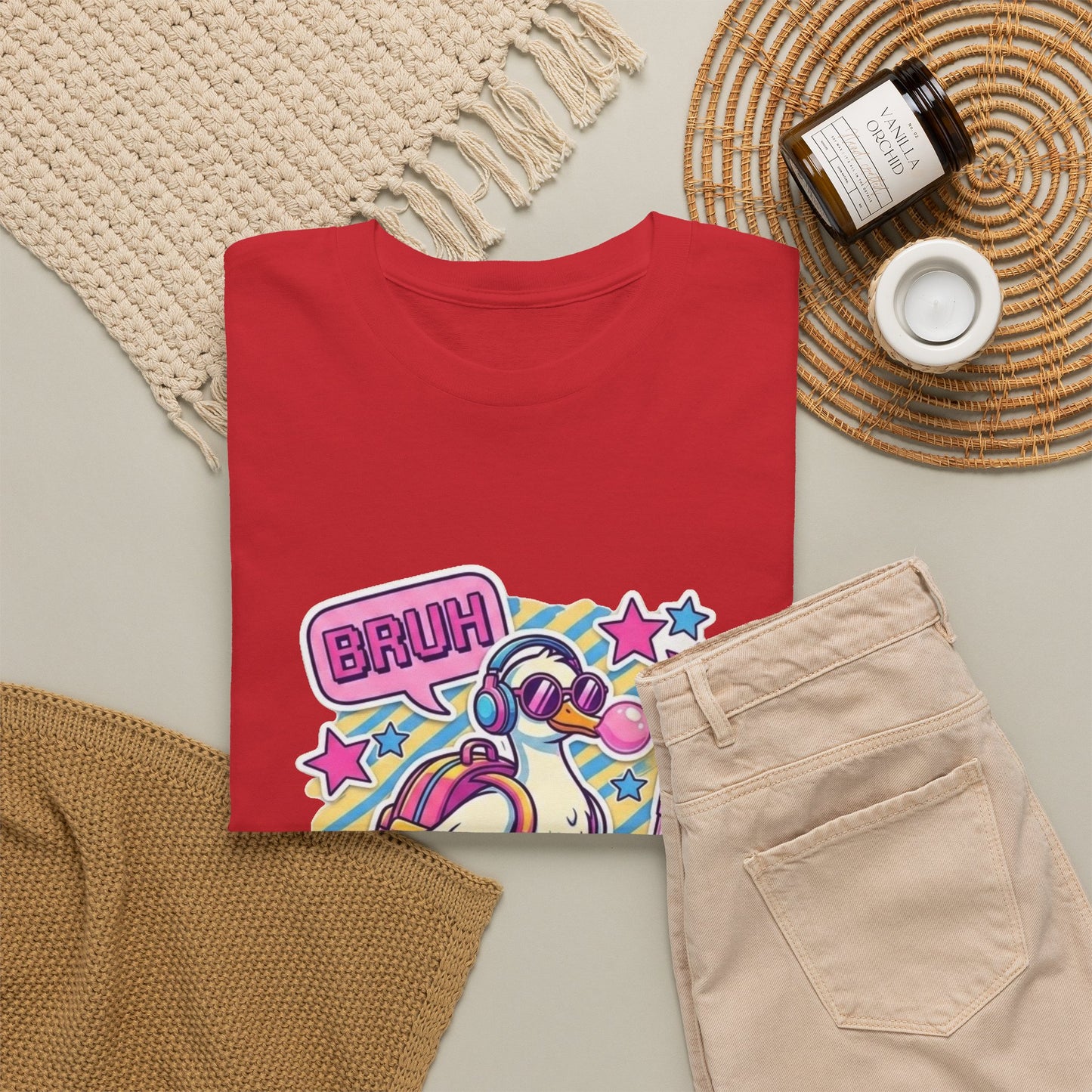 T-Shirt — Cute 'Bruh We Back' Cartoon Parrot Graphic Tee