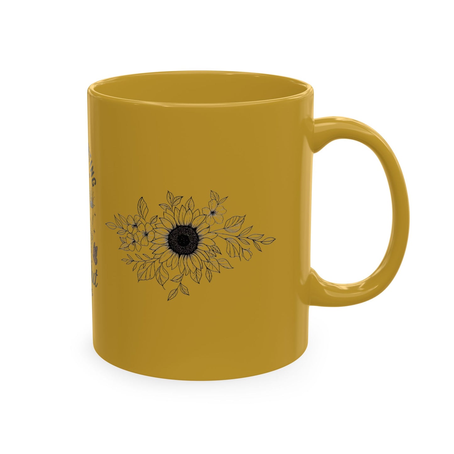 Gentle Parenting 'Drop Out' Ceramic Mug — Funny Skull Floral Coffee Cup