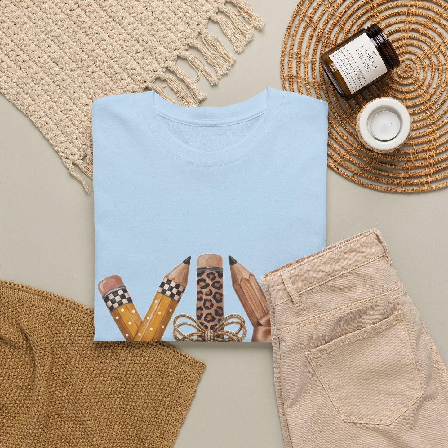 XXV Pencils Graphic Tee — Retro Pencil Art T-Shirt