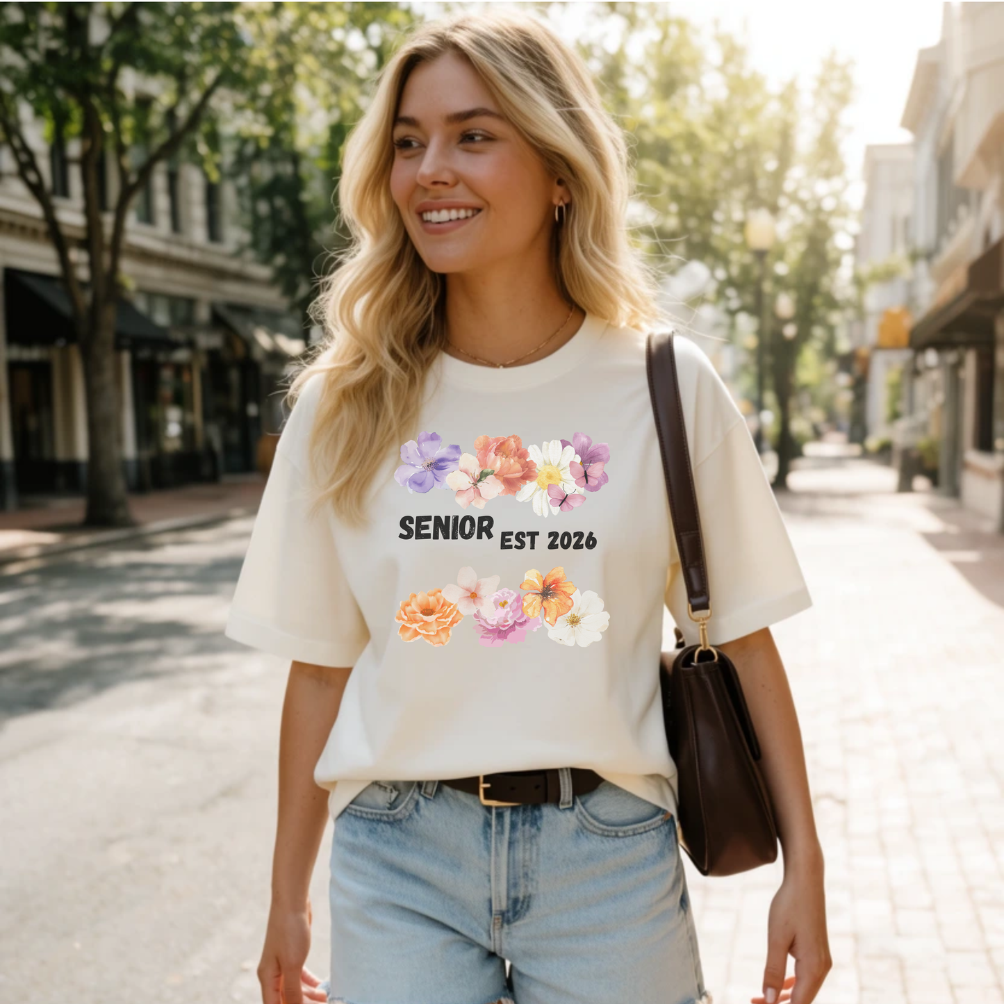 Senior Est. 2026 Floral T-Shirt
