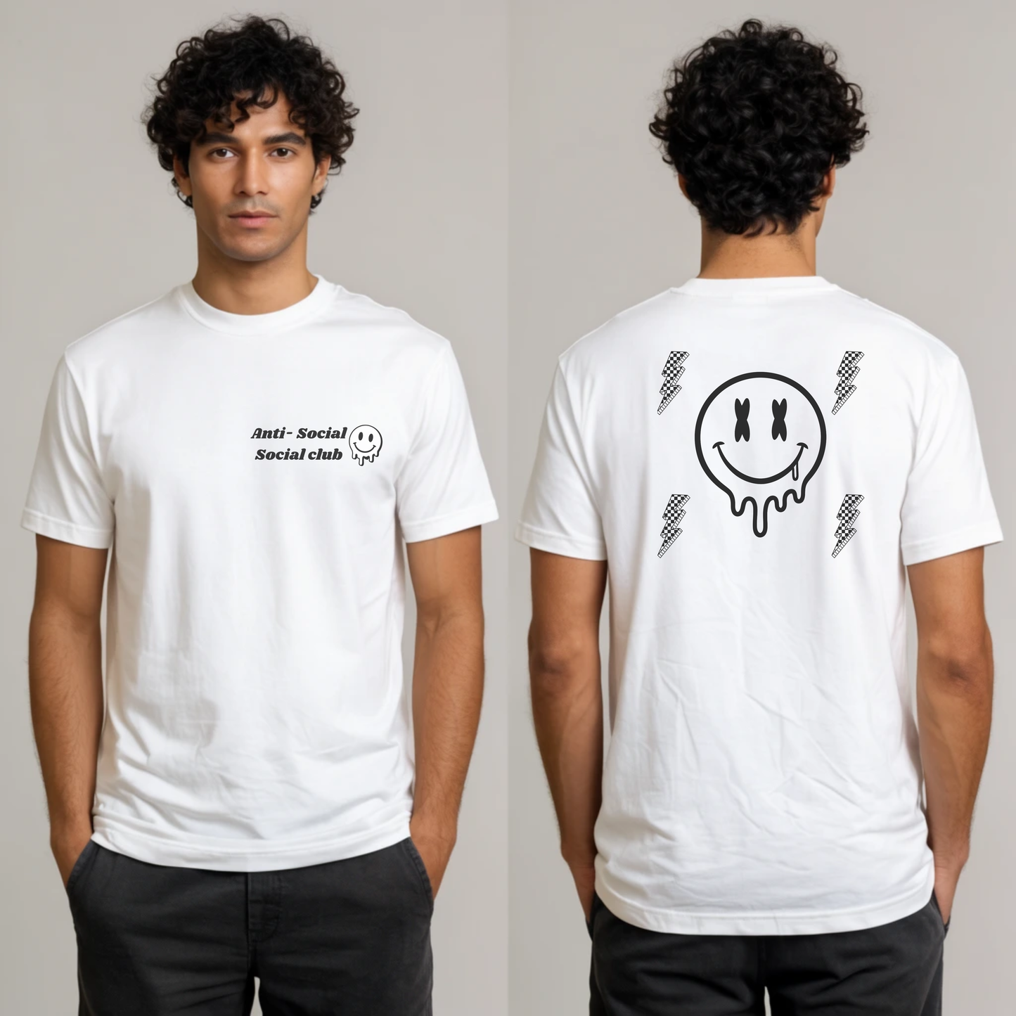 Anti-Social Social Club T‑Shirt — Minimal Drip Logo Tee