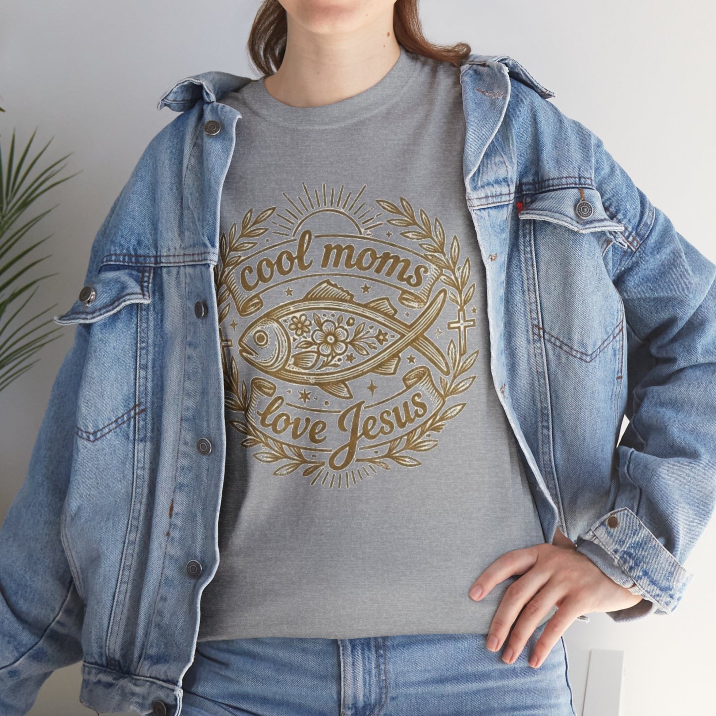 Cool Moms Love Jesus T-Shirt — Christian Mom Graphic Tee