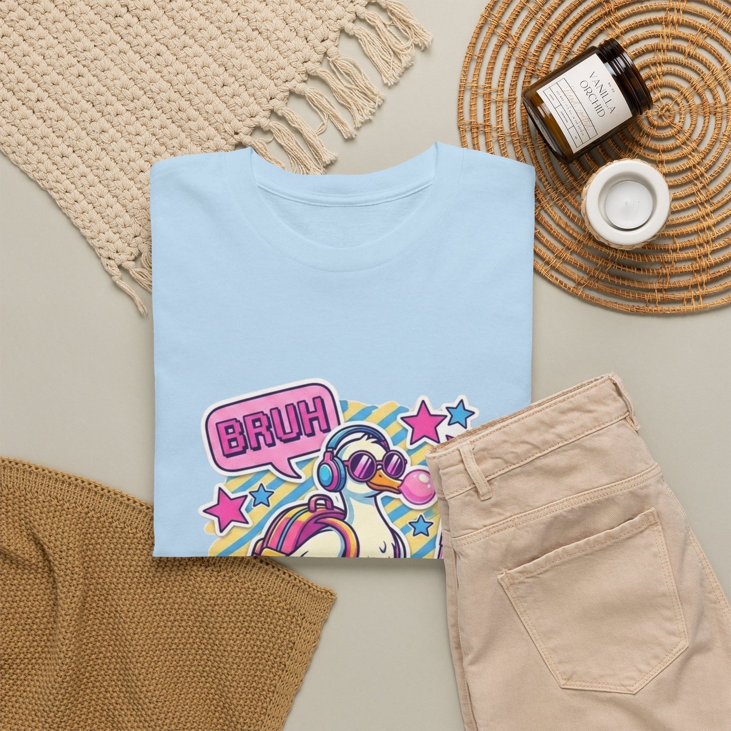 T-Shirt — Cute 'Bruh We Back' Cartoon Parrot Graphic Tee
