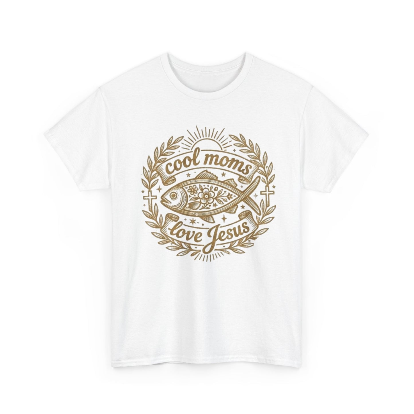 Cool Moms Love Jesus T-Shirt — Christian Mom Graphic Tee