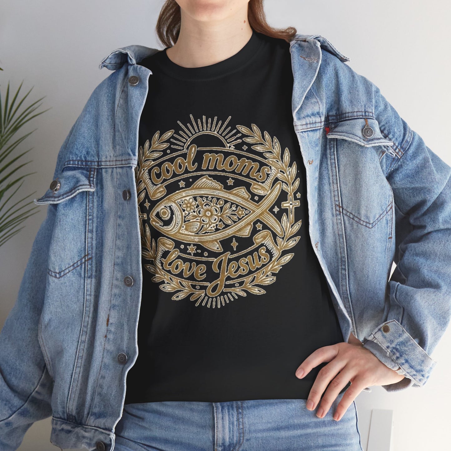 Cool Moms Love Jesus T-Shirt — Christian Mom Graphic Tee