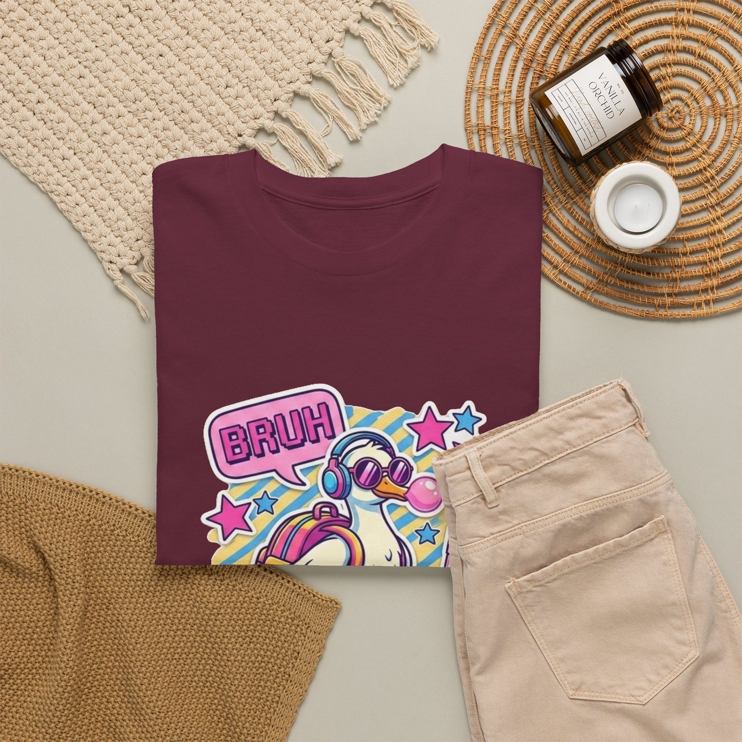 T-Shirt — Cute 'Bruh We Back' Cartoon Parrot Graphic Tee