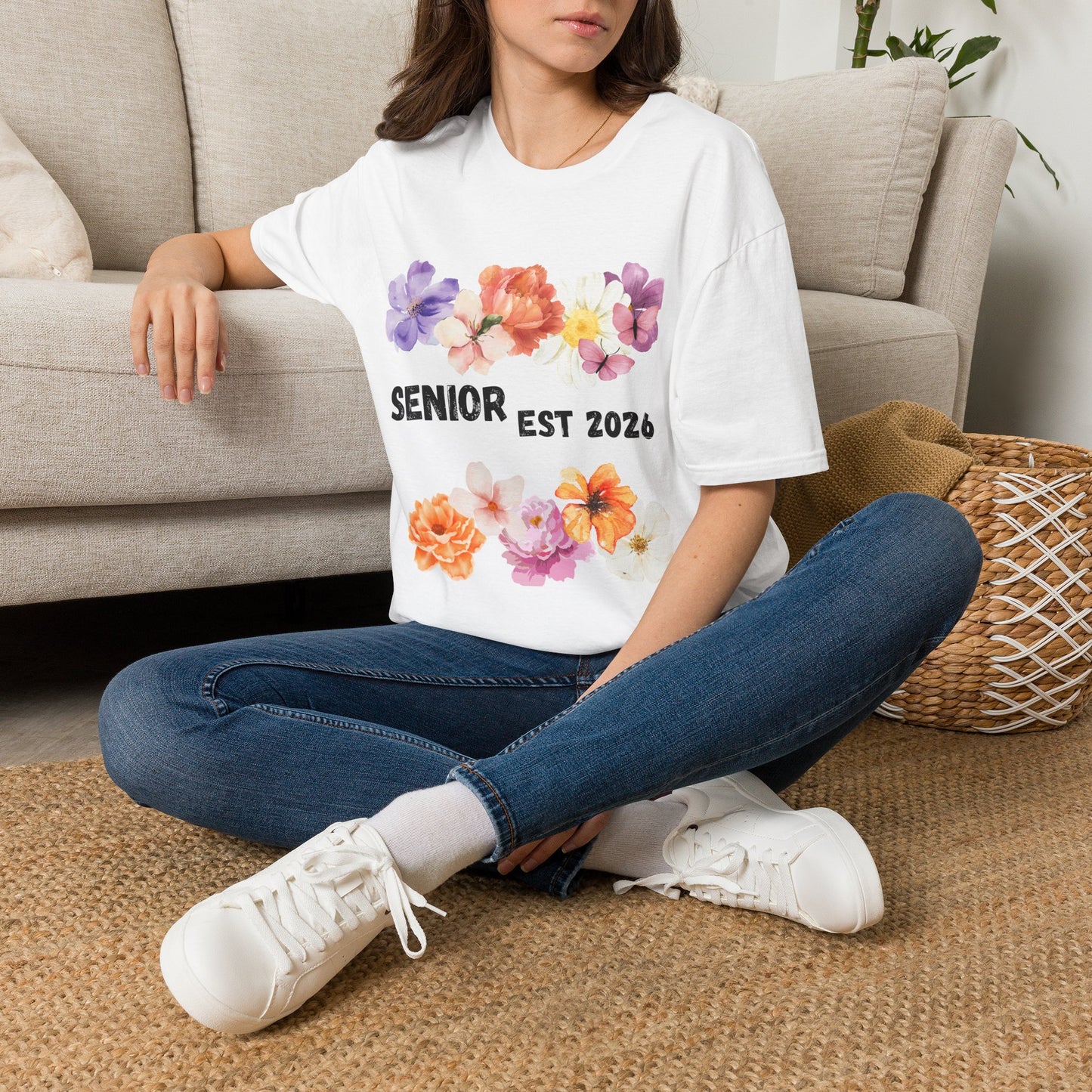 Senior Est. 2026 Floral T-Shirt