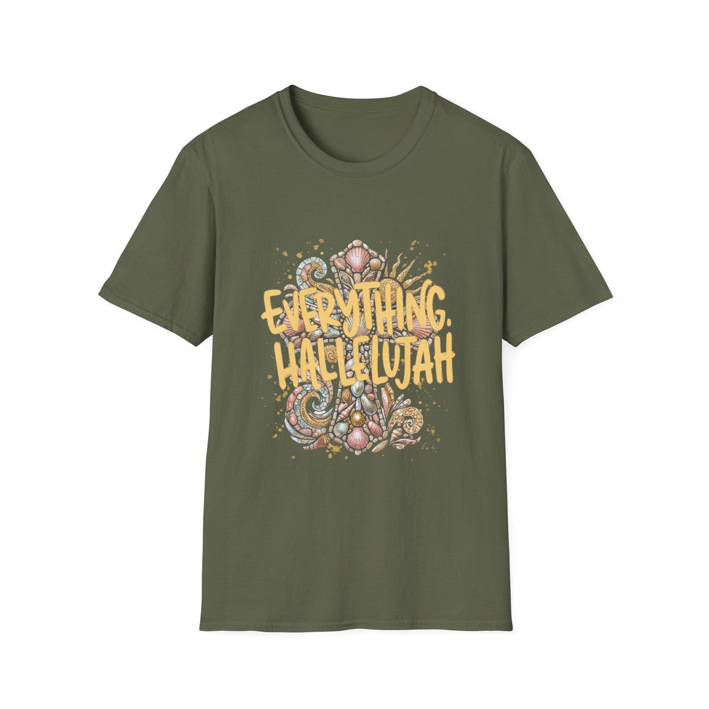 Everything Hallelujah T-Shirt — Floral Gospel Faith Tee
