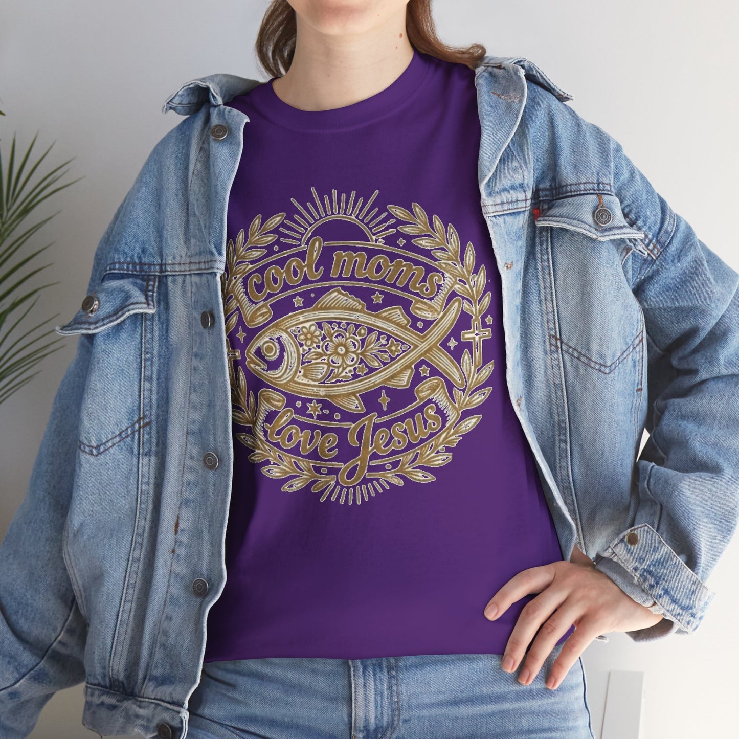 Cool Moms Love Jesus T-Shirt — Christian Mom Graphic Tee