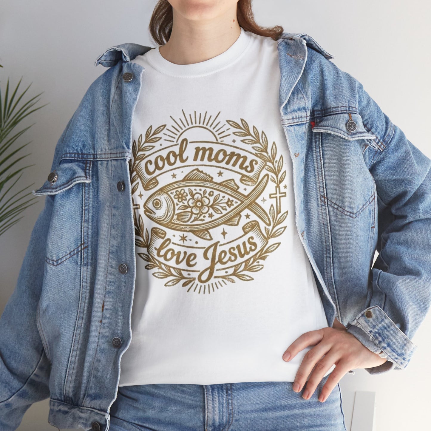 Cool Moms Love Jesus T-Shirt — Christian Mom Graphic Tee
