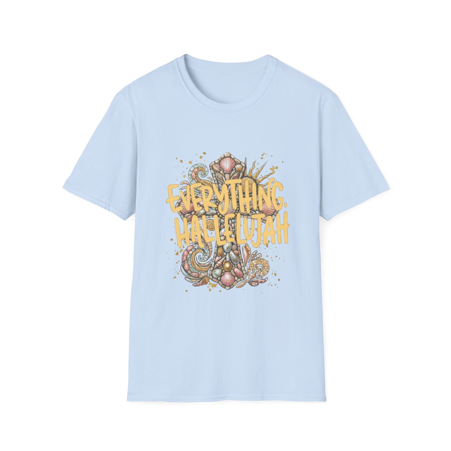 Everything Hallelujah T-Shirt — Floral Gospel Faith Tee