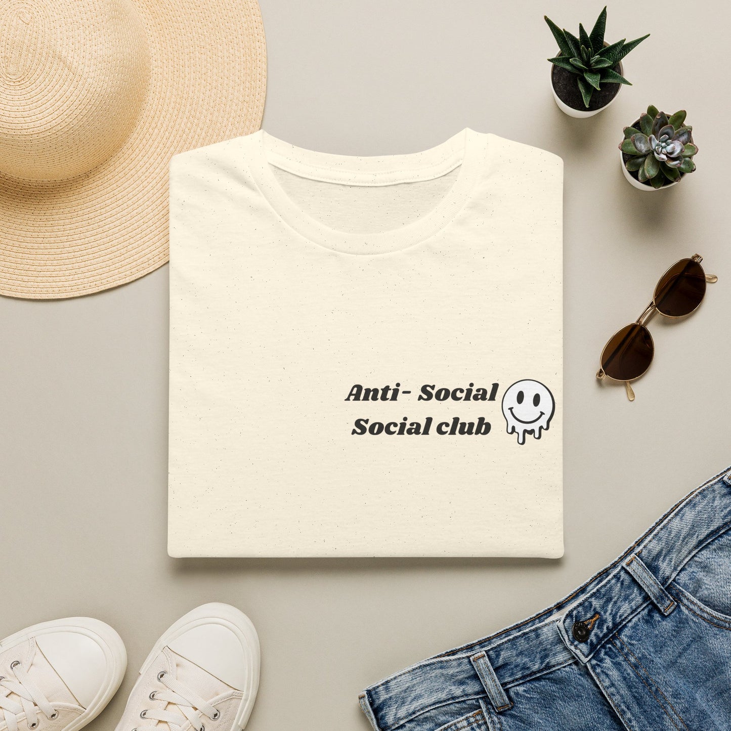 Anti-Social Social Club T‑Shirt — Minimal Drip Logo Tee