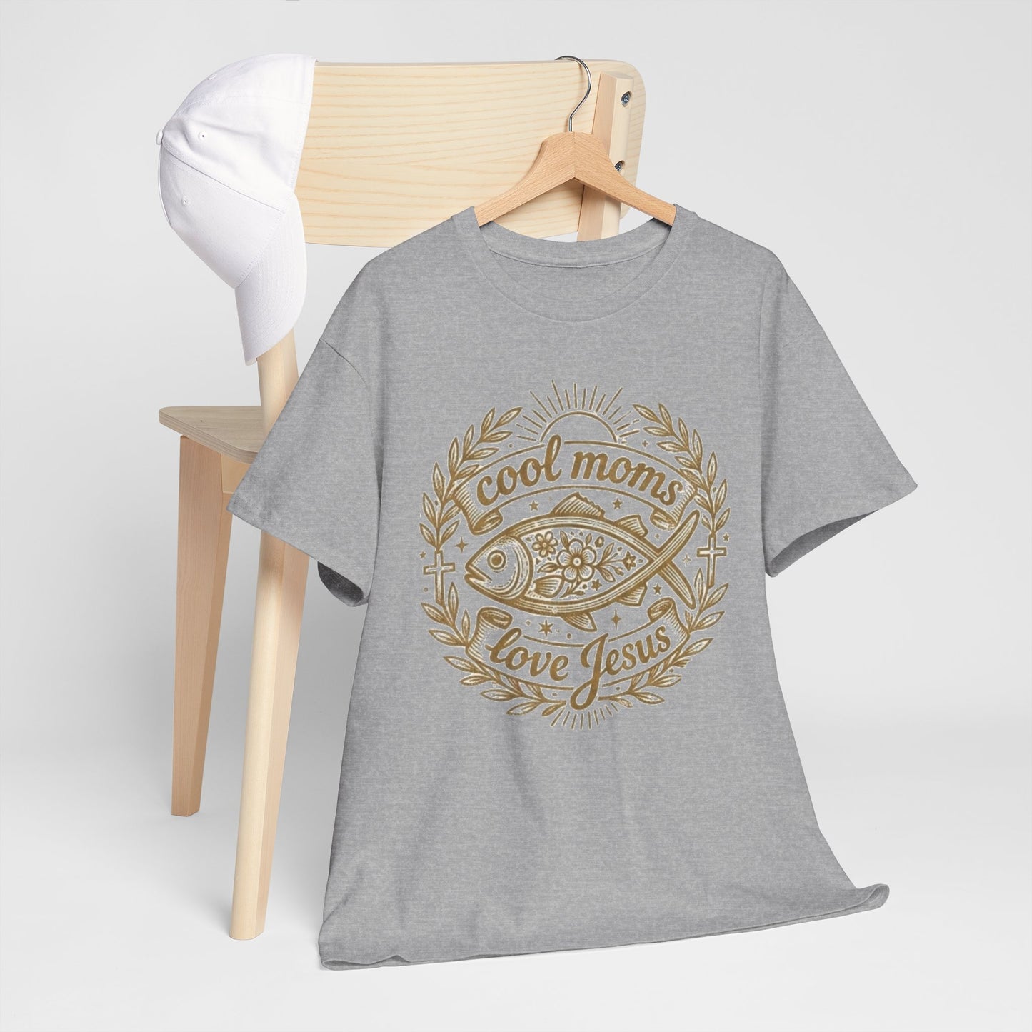 Cool Moms Love Jesus T-Shirt — Christian Mom Graphic Tee