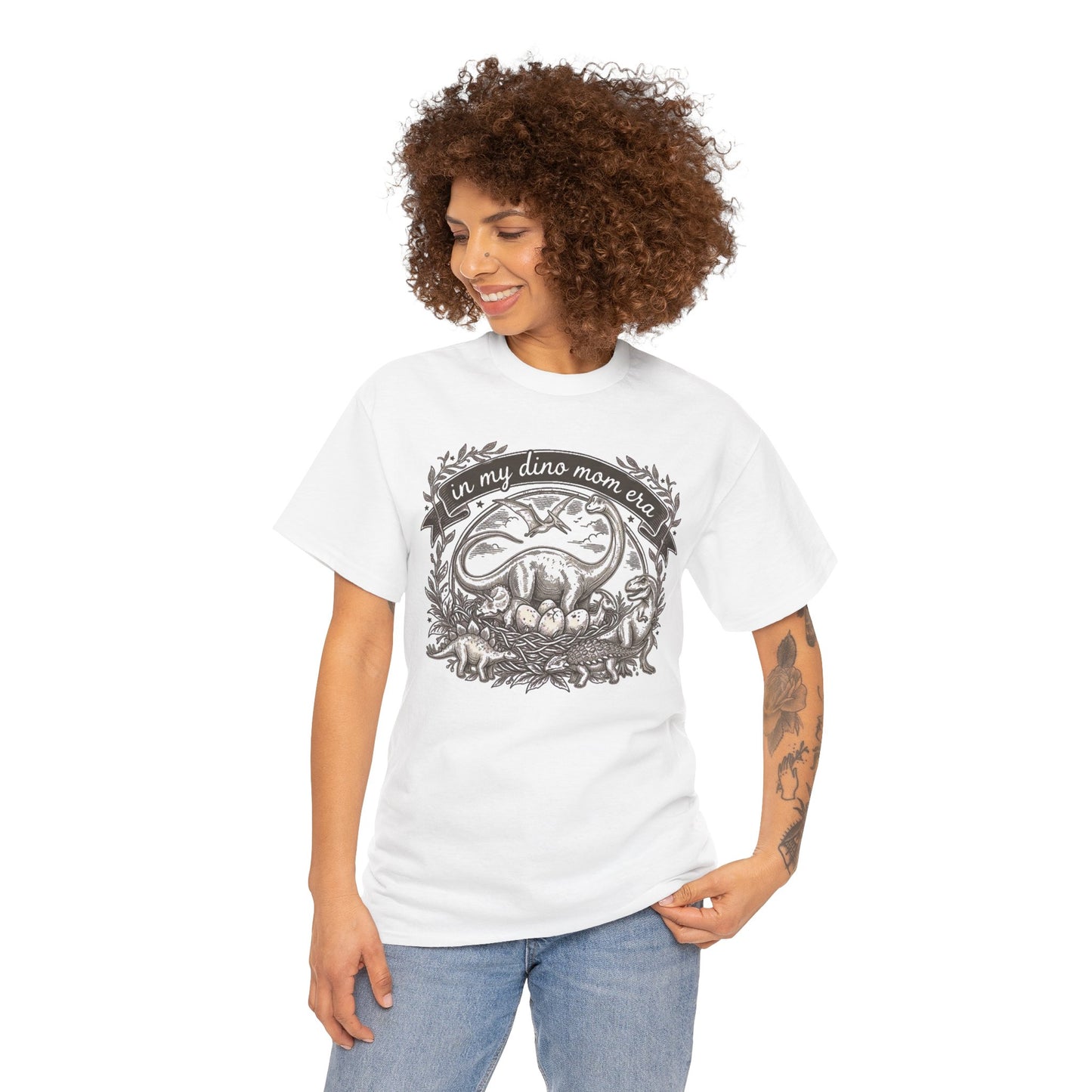 Dinosaur Mama Tee — “In My Dino Mom Era” Graphic T-Shirt