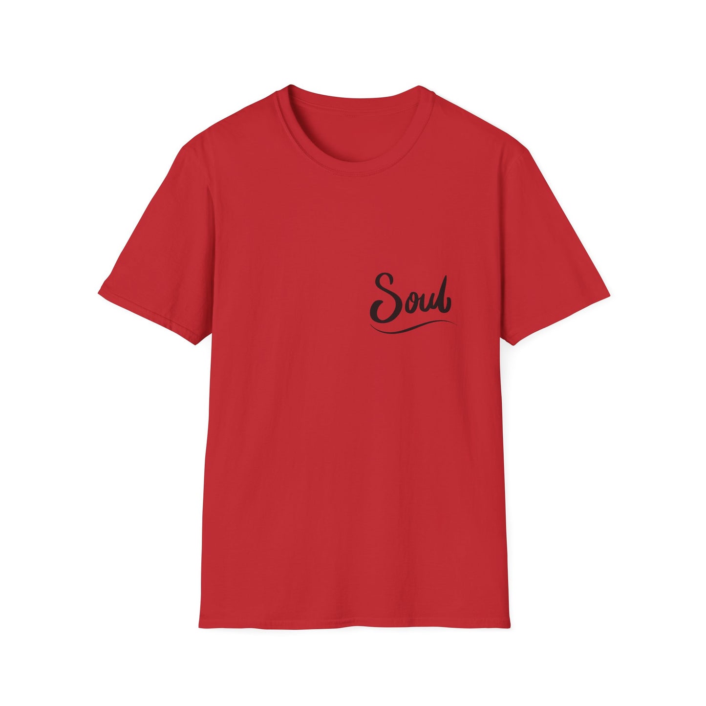 Soul Script T-Shirt — Minimal Inspirational Pocket Tee