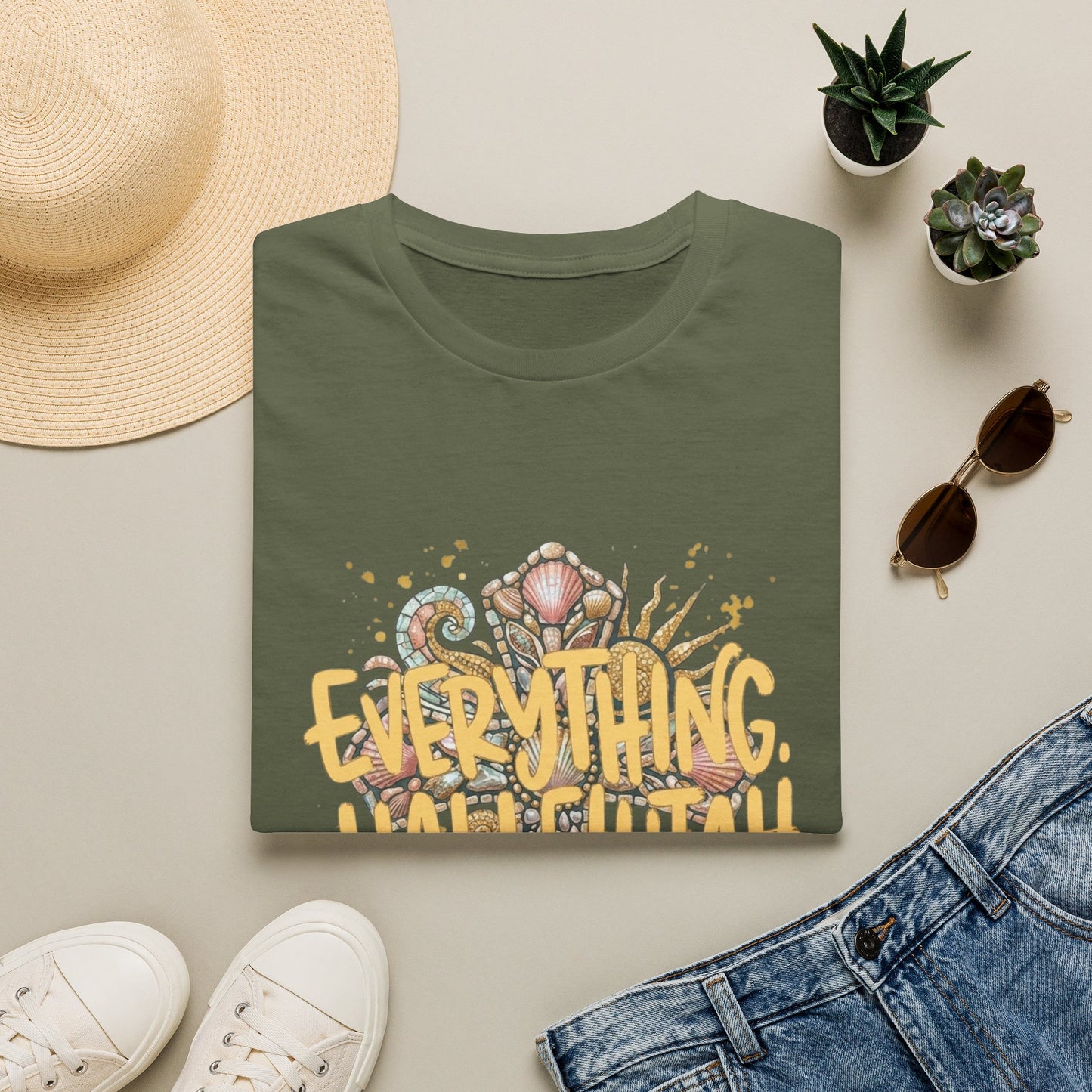 Everything Hallelujah T-Shirt — Floral Gospel Faith Tee
