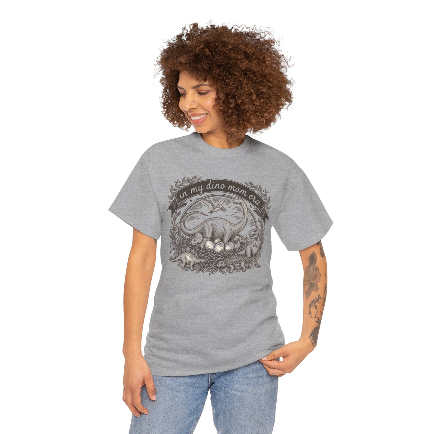 Dinosaur Mama Tee — “In My Dino Mom Era” Graphic T-Shirt
