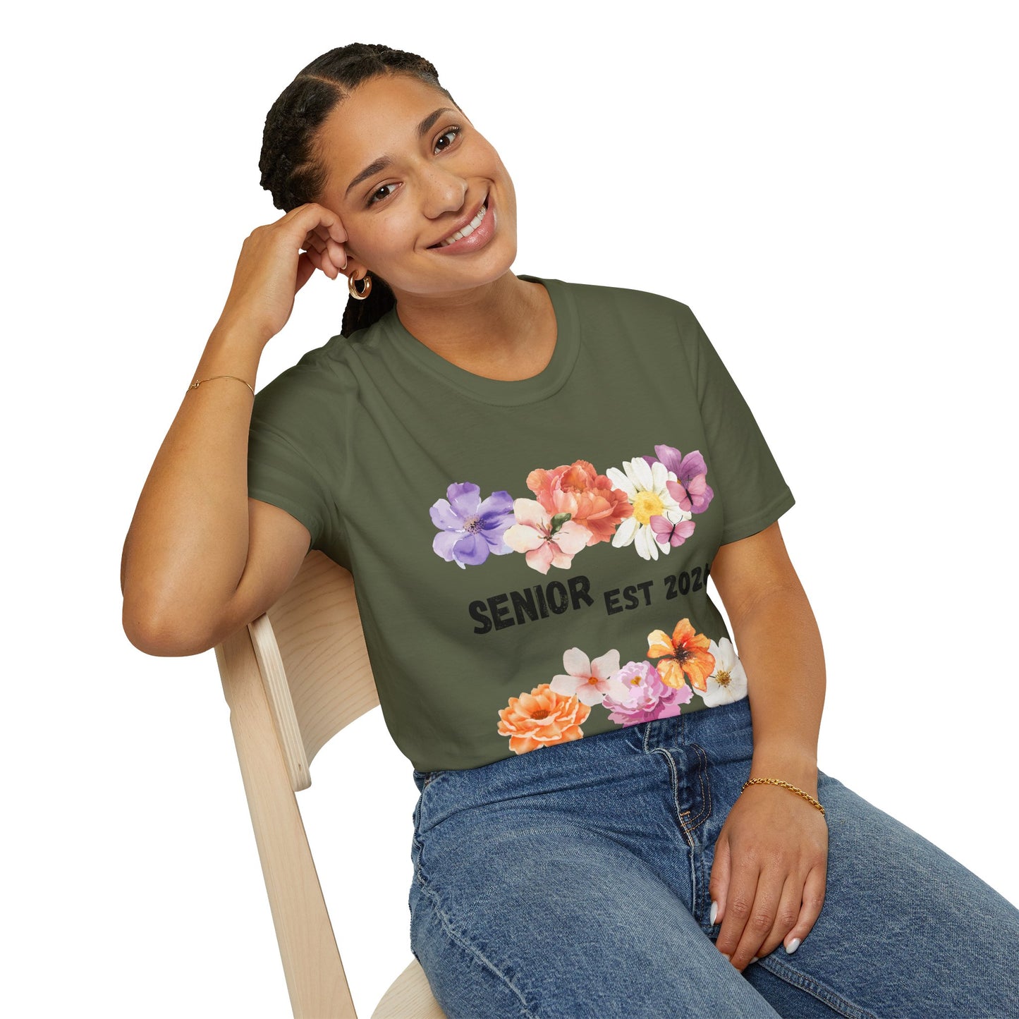 Senior Est. 2026 Floral T-Shirt