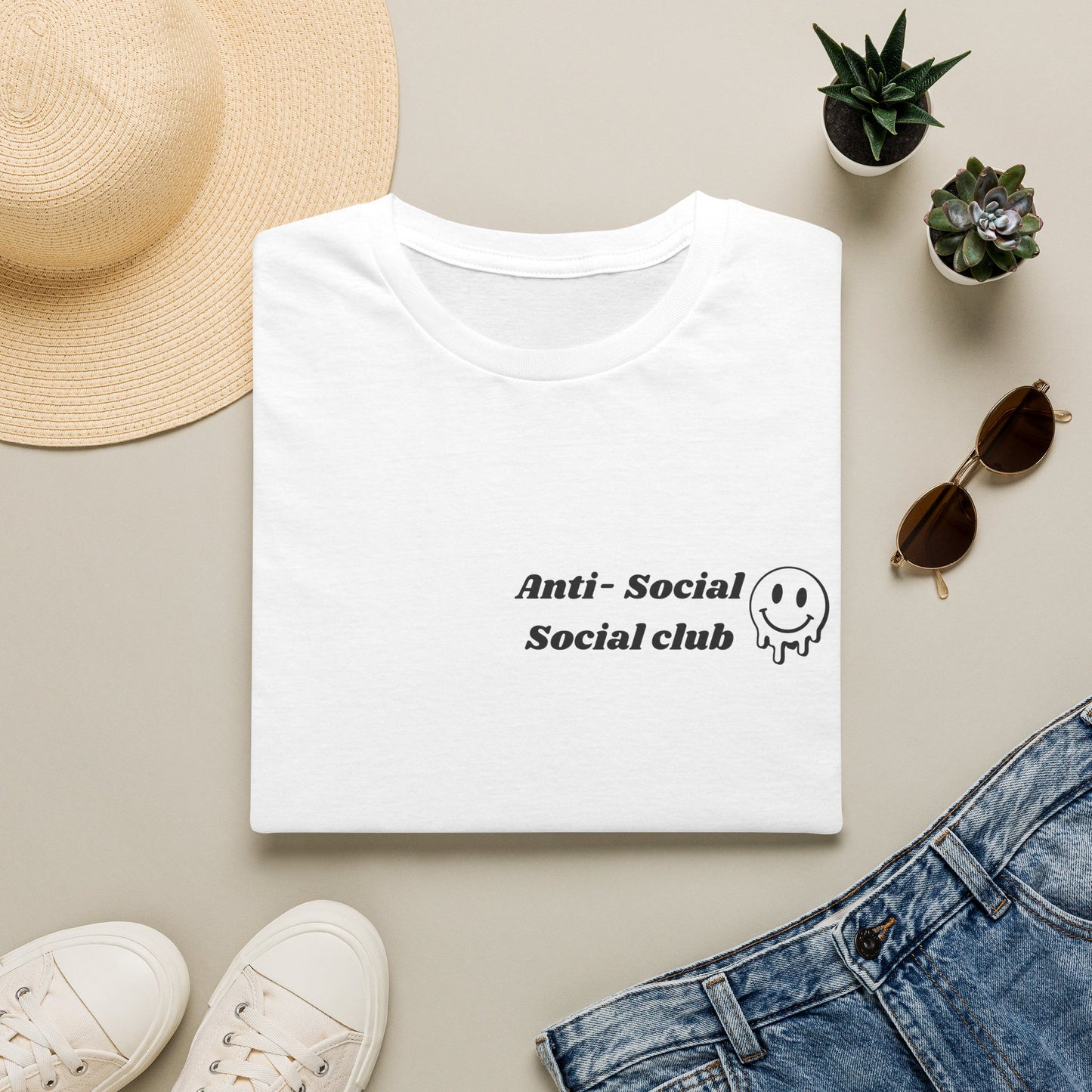 Anti-Social Social Club T‑Shirt — Minimal Drip Logo Tee