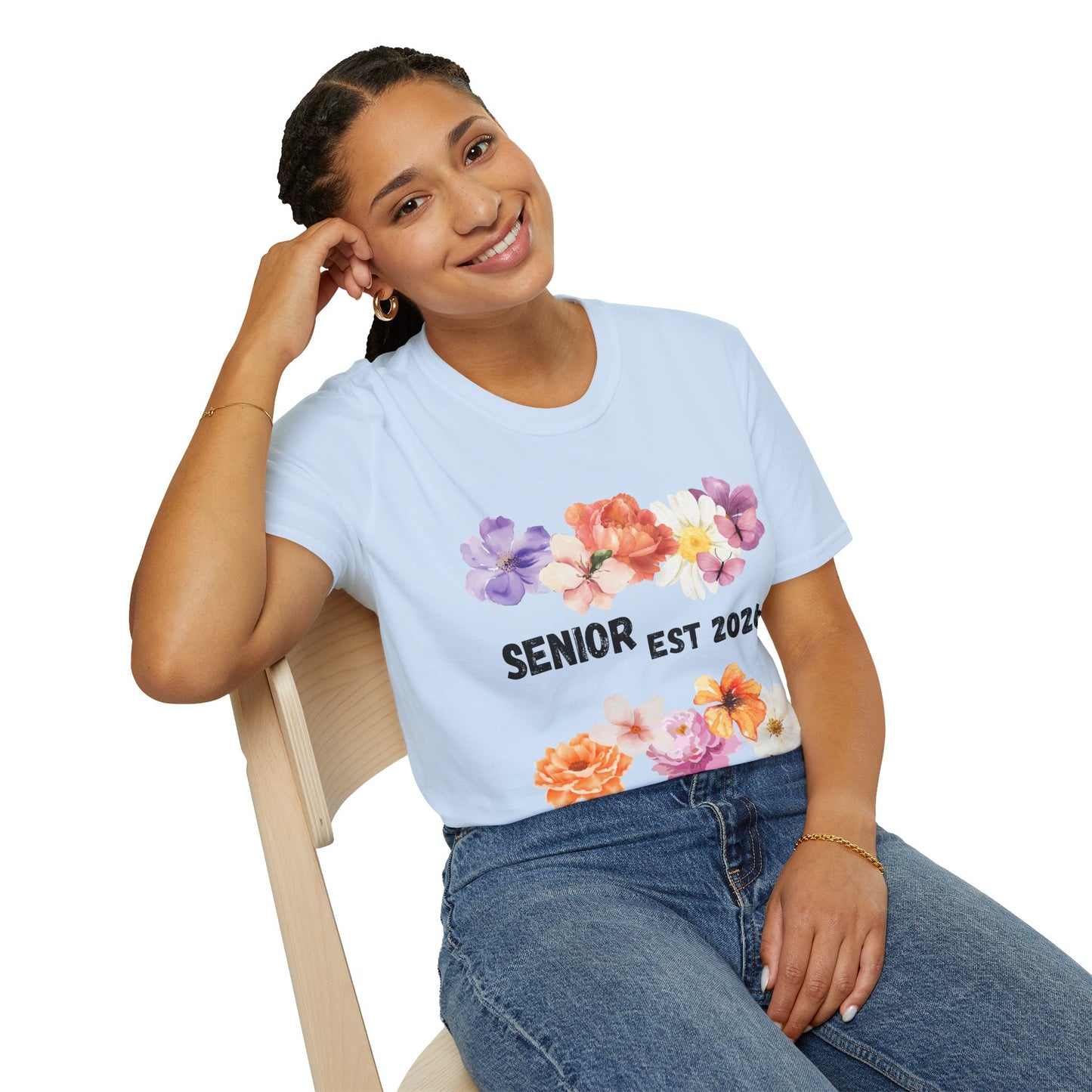 Senior Est. 2026 Floral T-Shirt