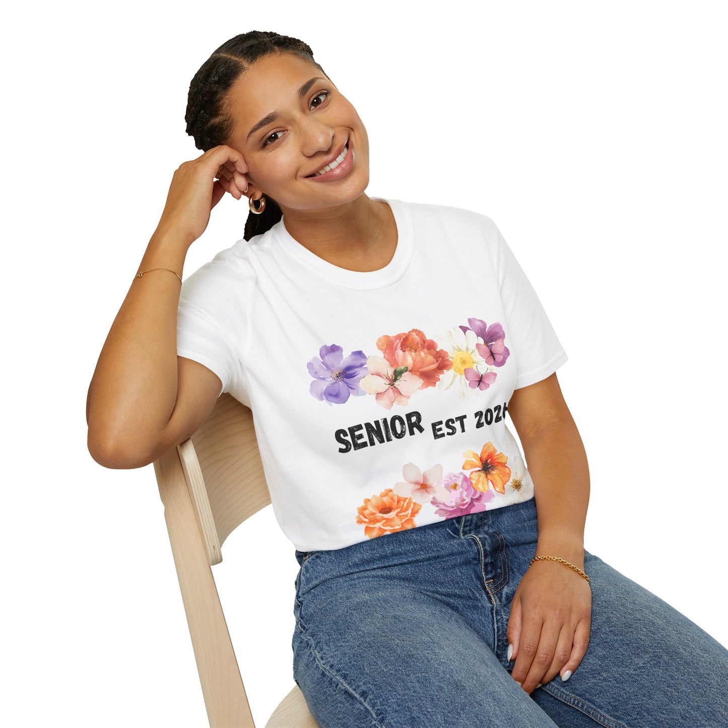 Senior Est. 2026 Floral T-Shirt
