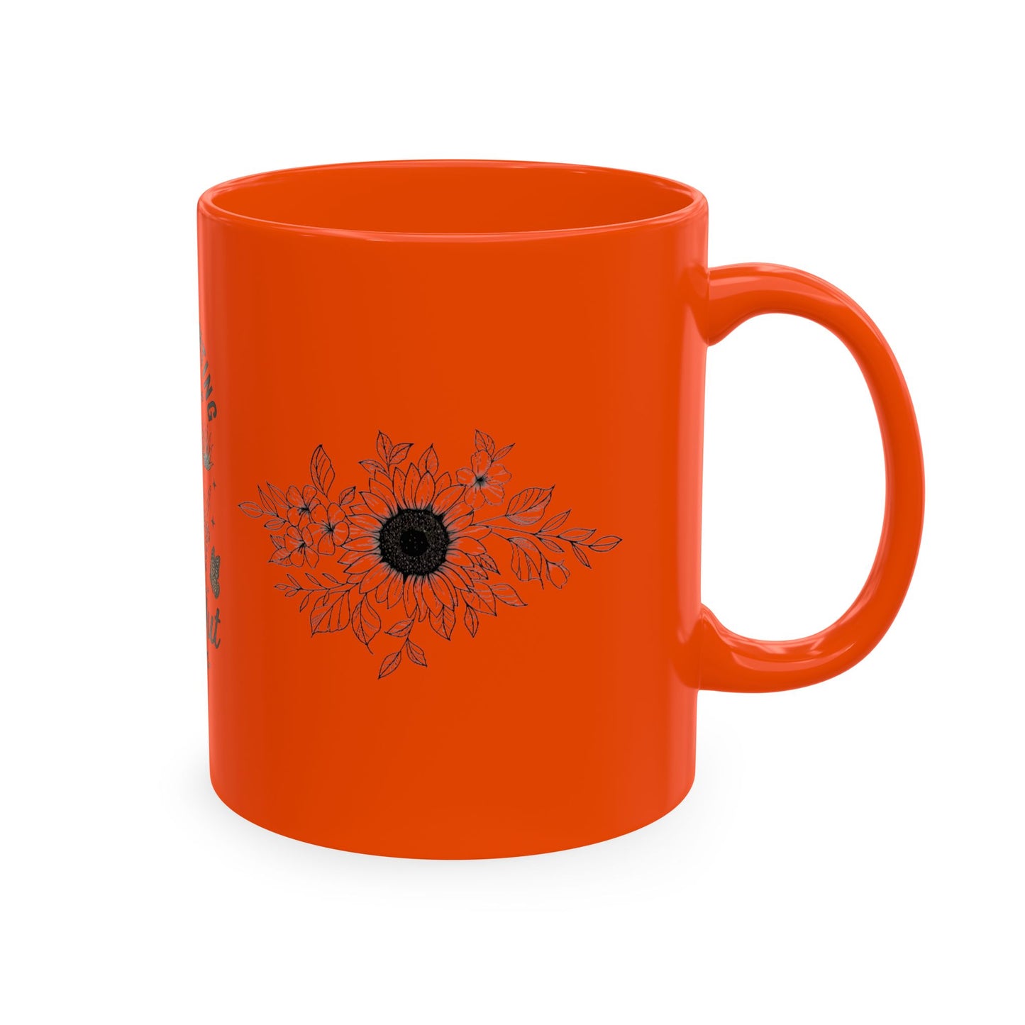 Gentle Parenting 'Drop Out' Ceramic Mug — Funny Skull Floral Coffee Cup